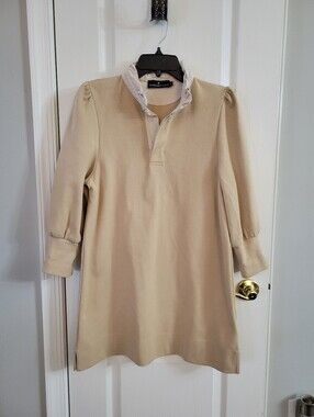 Pomander Place By Tuckernuck Charlotte French Terry Mini Dress Beige Size XS